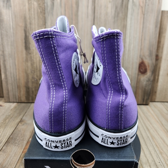 Mens Converse CT Hi Chuck Taylor Electric Purple Canvas High Top Shoes - Picture 5 of 8